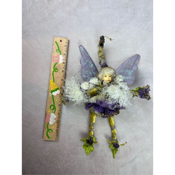 Vintage Mark Roberts Collection Fairy Mythical Magical Purple and Green Faye - Picture 6 of 7